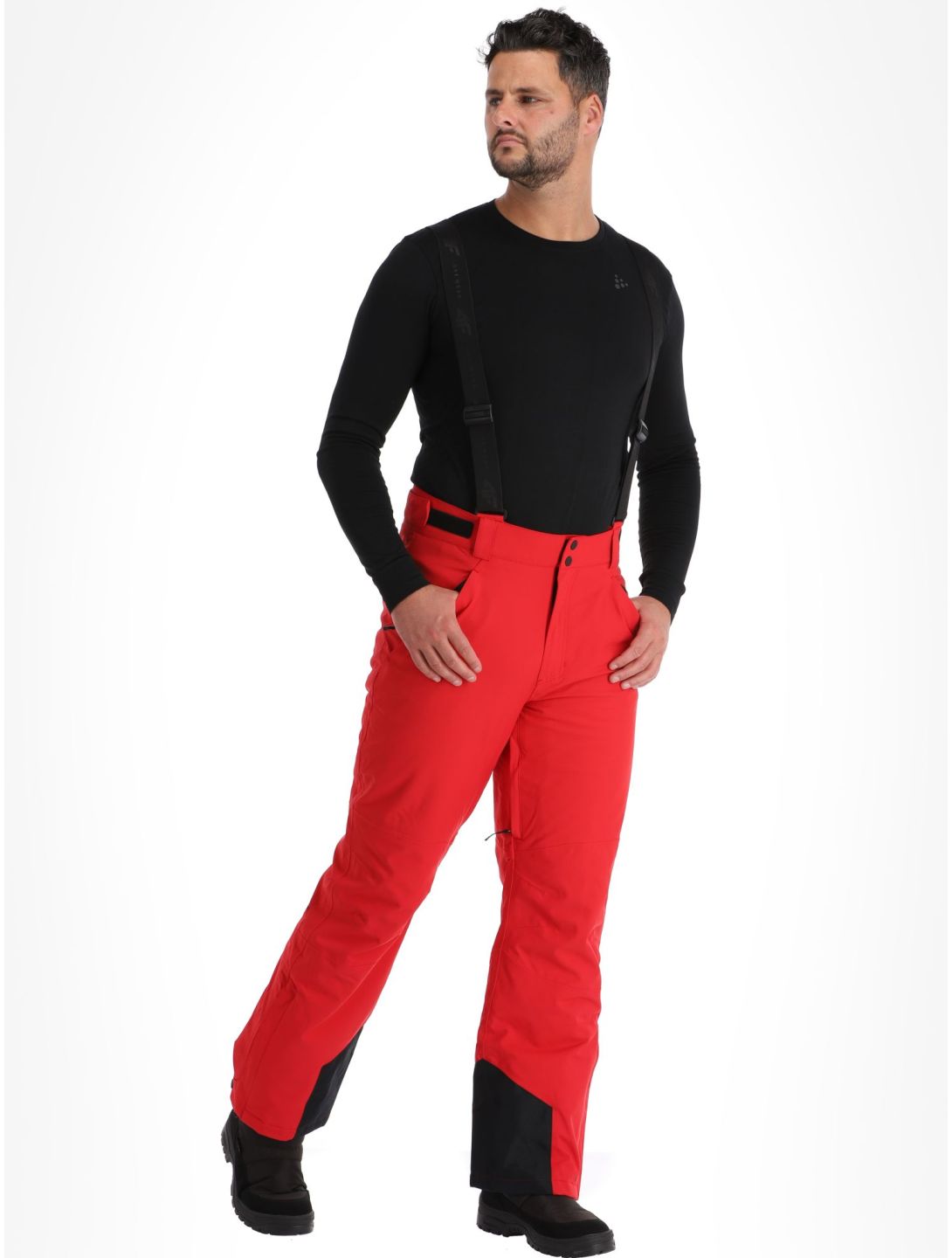 4F, Trousers Fnk  M402 pantalon de ski hommes Red rouge 