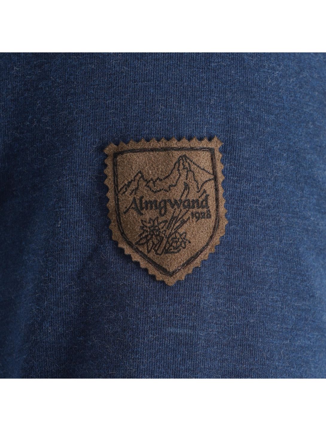 Almgwand, Seegatterlalm t-shirt hommes denim bleu 