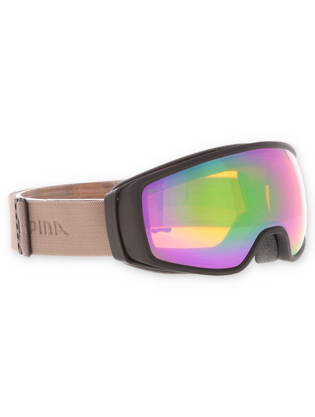 Alpina, Double Jack Planet Q-Lite lunettes de ski unisexe Black-Sand Matt brun, noir 