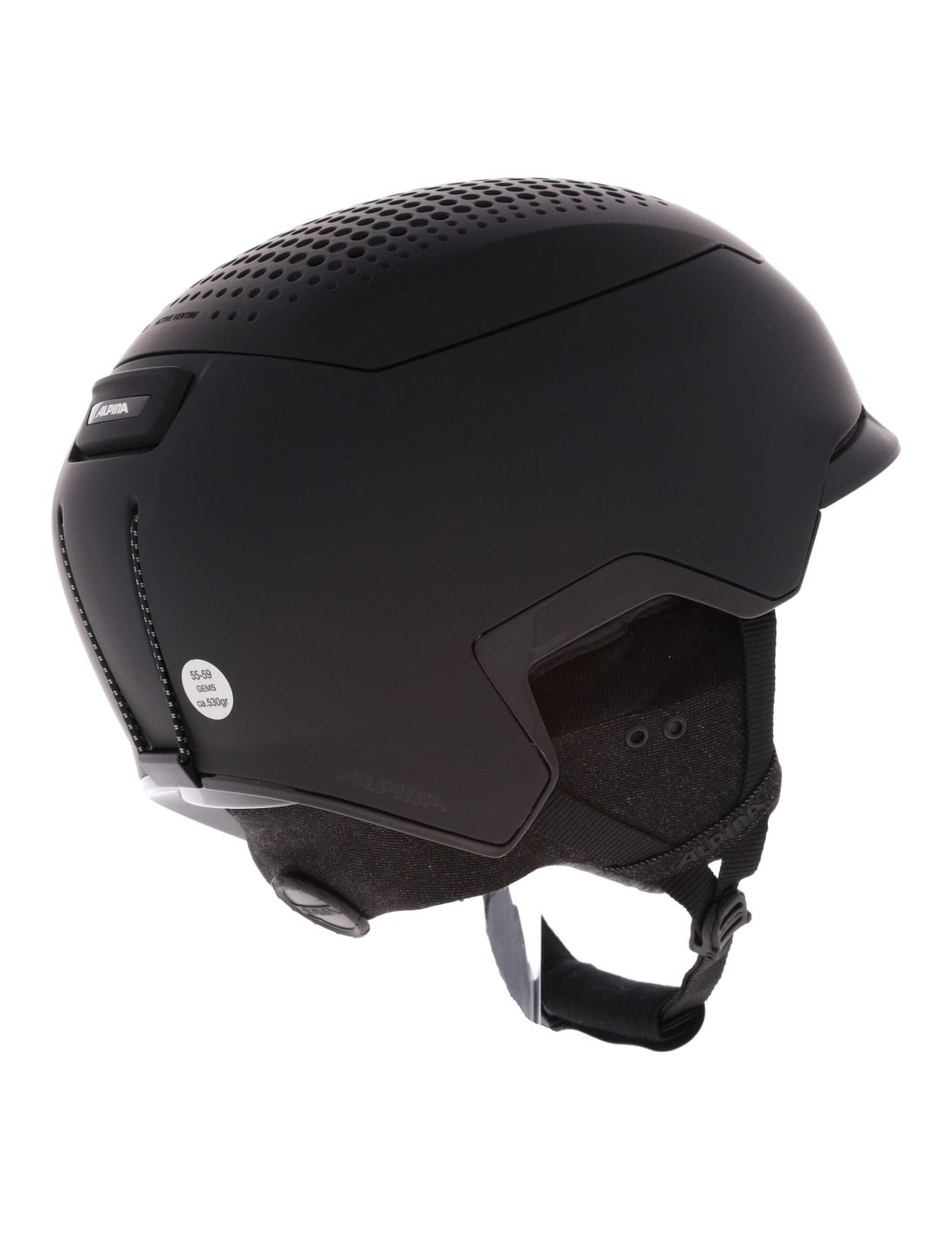 Alpina, Gems casque de ski unisexe Black Matt noir 