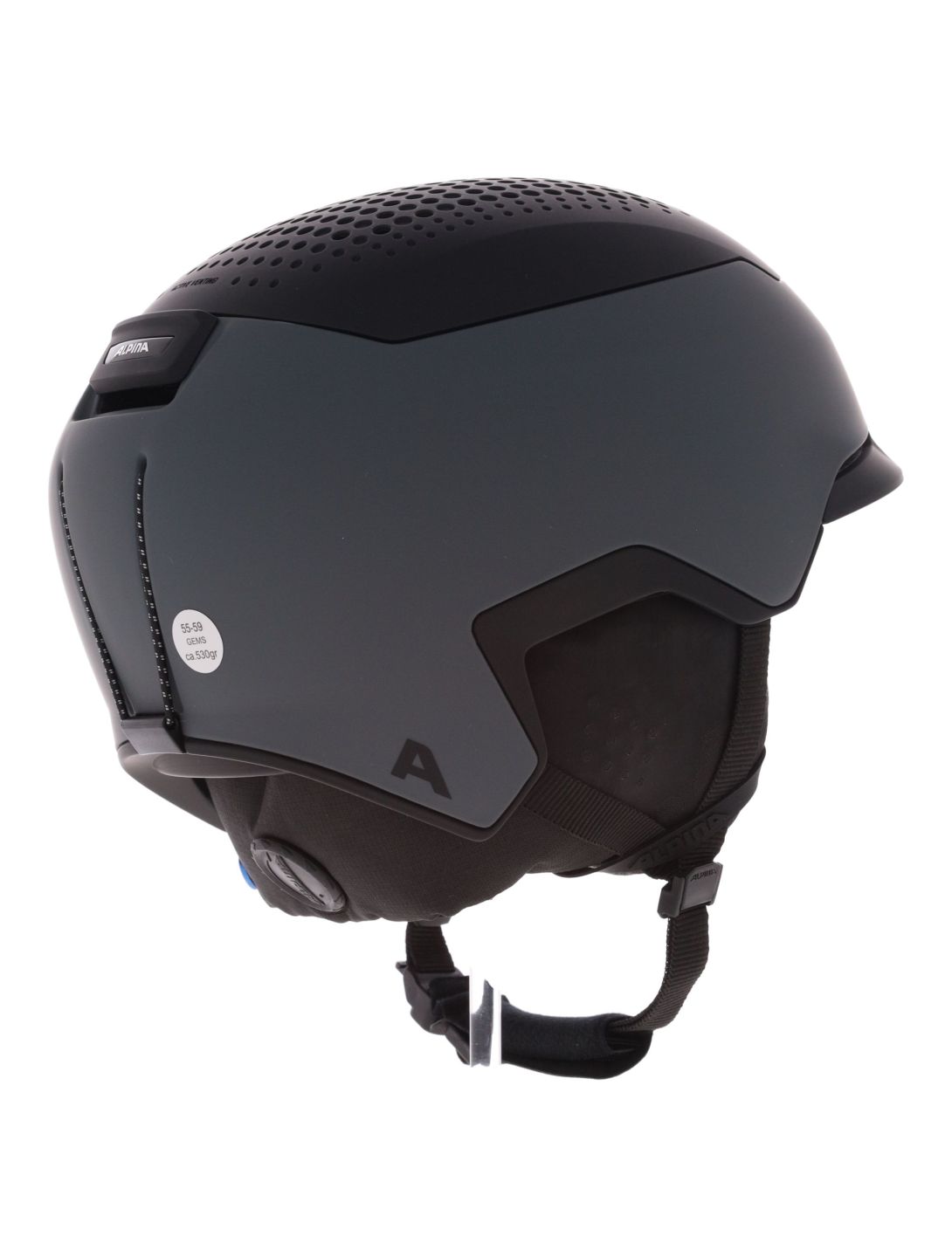 Alpina, Gems casque de ski unisexe Midnight Grey Black Matt gris, noir 