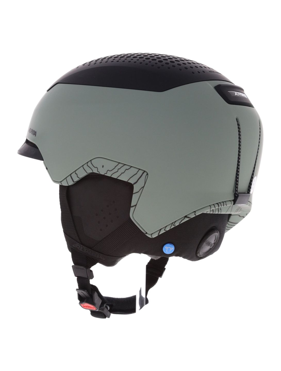 Alpina, Gems casque de ski unisexe Willow Green Black Matt noir, vert 