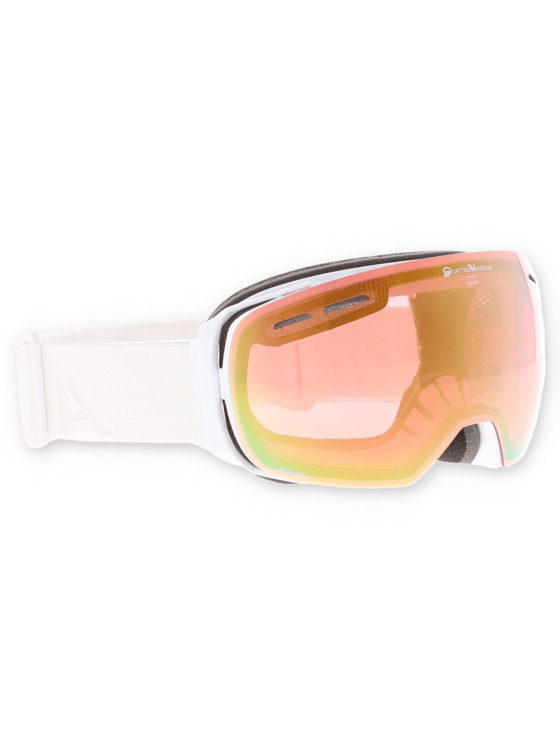 Alpina, Granby Qv lunettes de ski objectif supplémentaire unisexe White Gloss blanc 