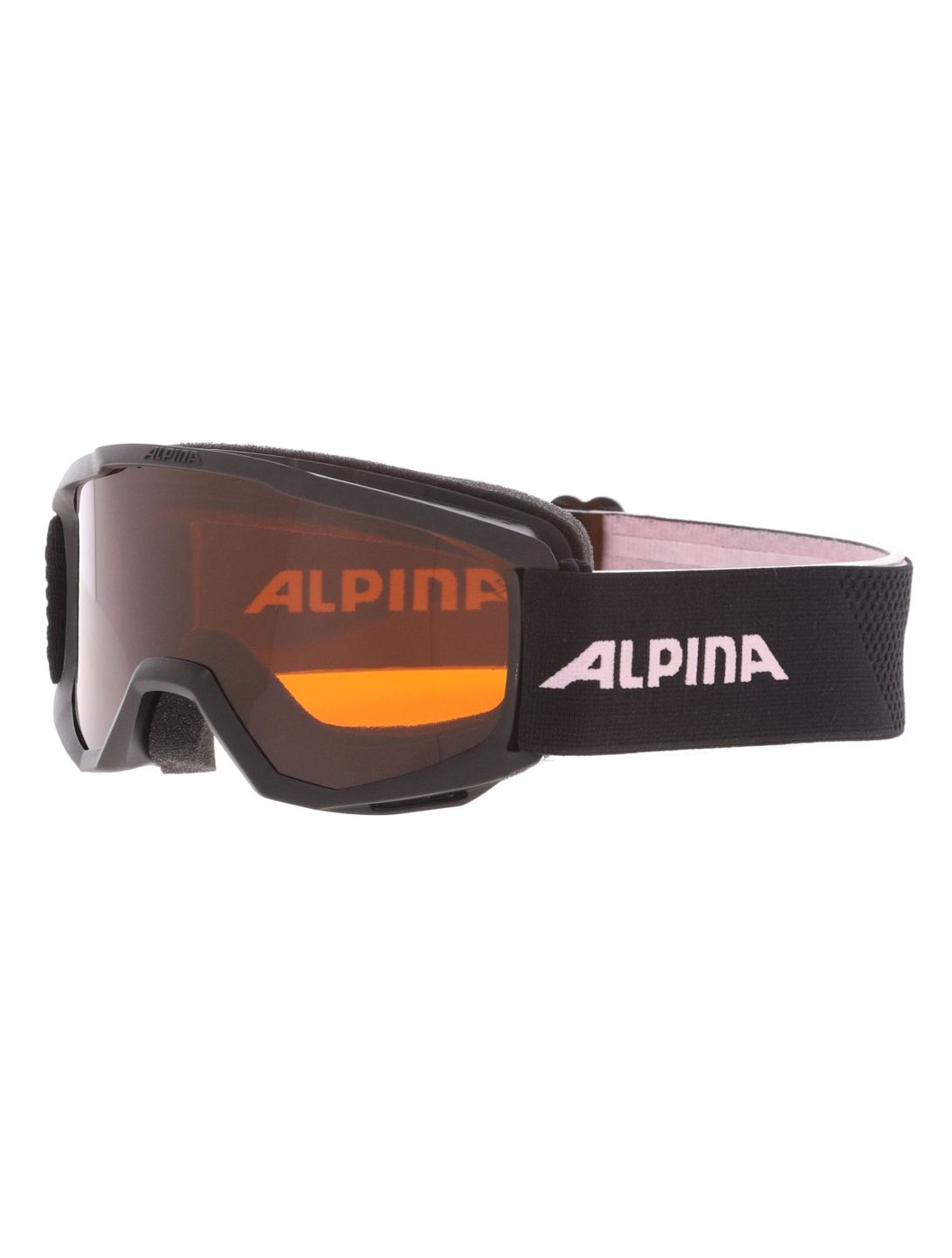 Alpina, Piney lunettes de ski enfants Black-Rose Matt noir, rose 