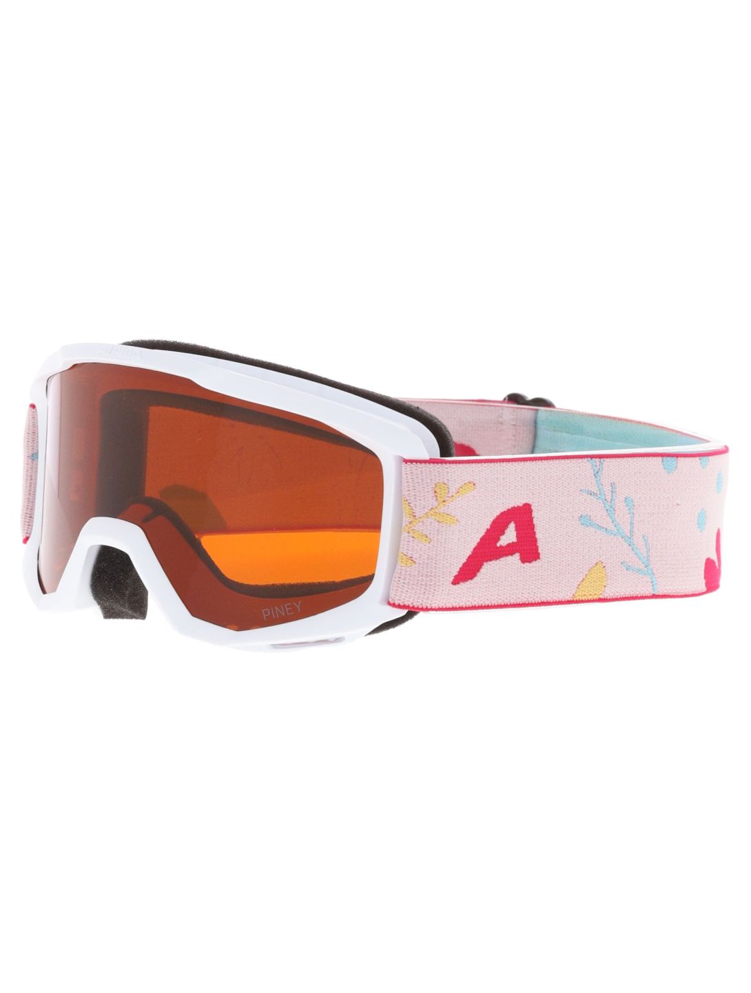 Alpina, Piney lunettes de ski enfants White Flower Matt blanc 