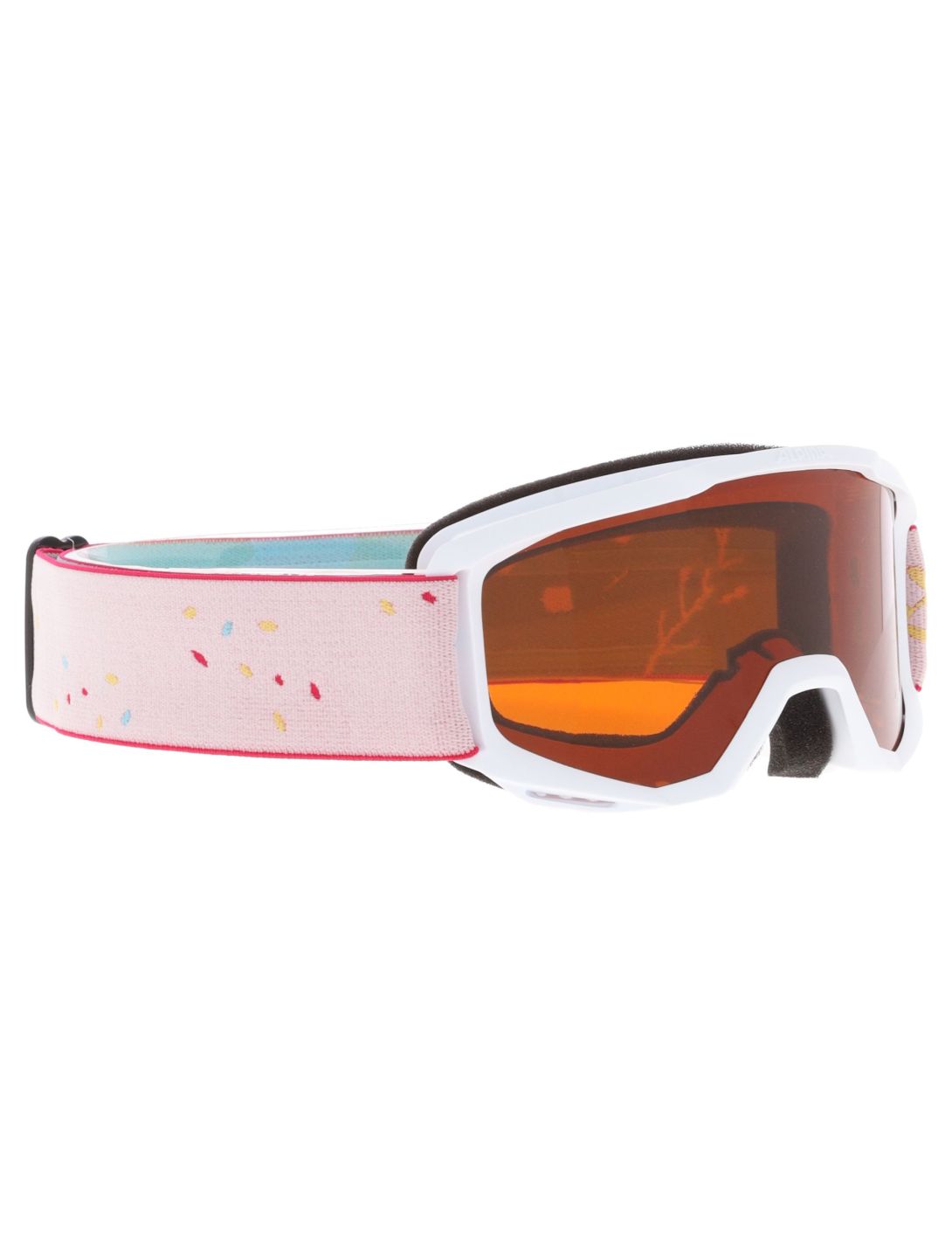 Alpina, Piney lunettes de ski enfants White Flower Matt blanc 