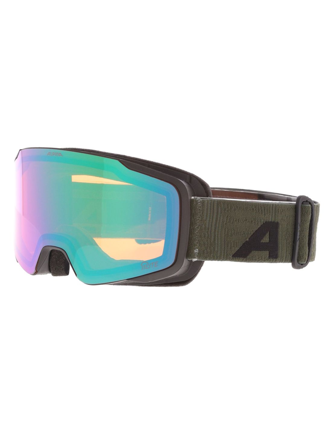 Alpina, Taos Q-Lite lunettes de ski unisexe Black Olive Matt vert 