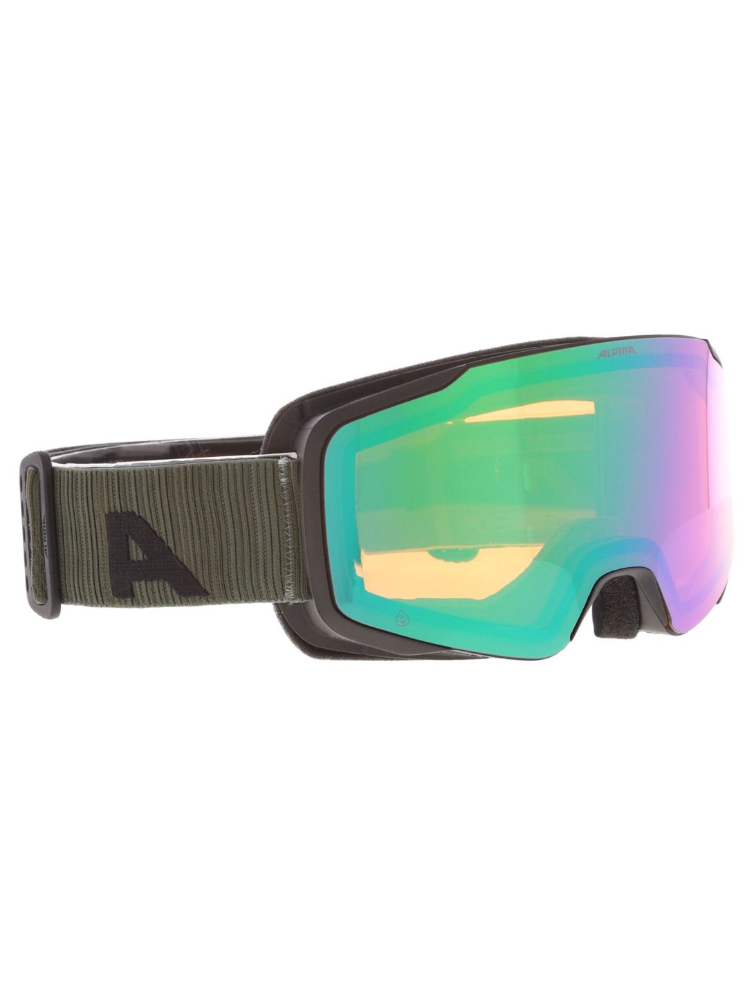 Alpina, Taos Q-Lite lunettes de ski unisexe Black Olive Matt vert 