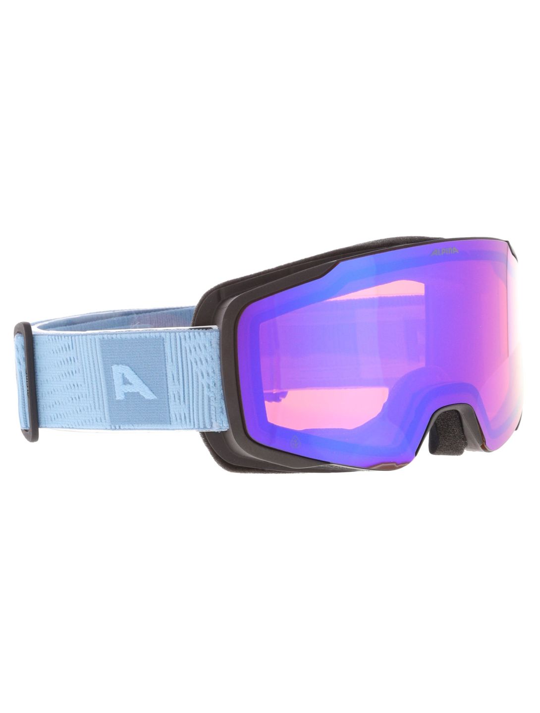 Alpina, Taos Q-Lite lunettes de ski unisexe Black Smoke Blue Matt bleu 