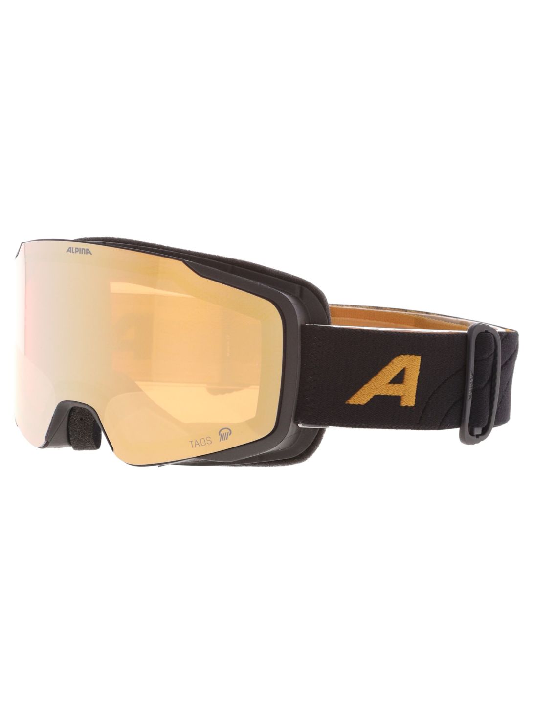 Alpina, Taos Q lunettes de ski unisexe Black Gold Matt noir, Or 