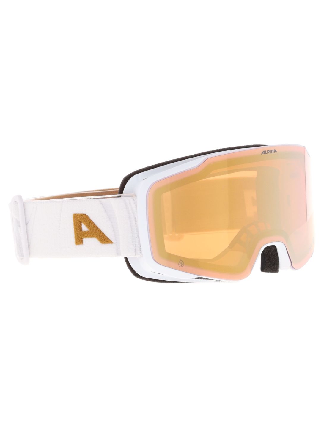 Alpina, Taos Q lunettes de ski unisexe White Gold Matt blanc, Or 