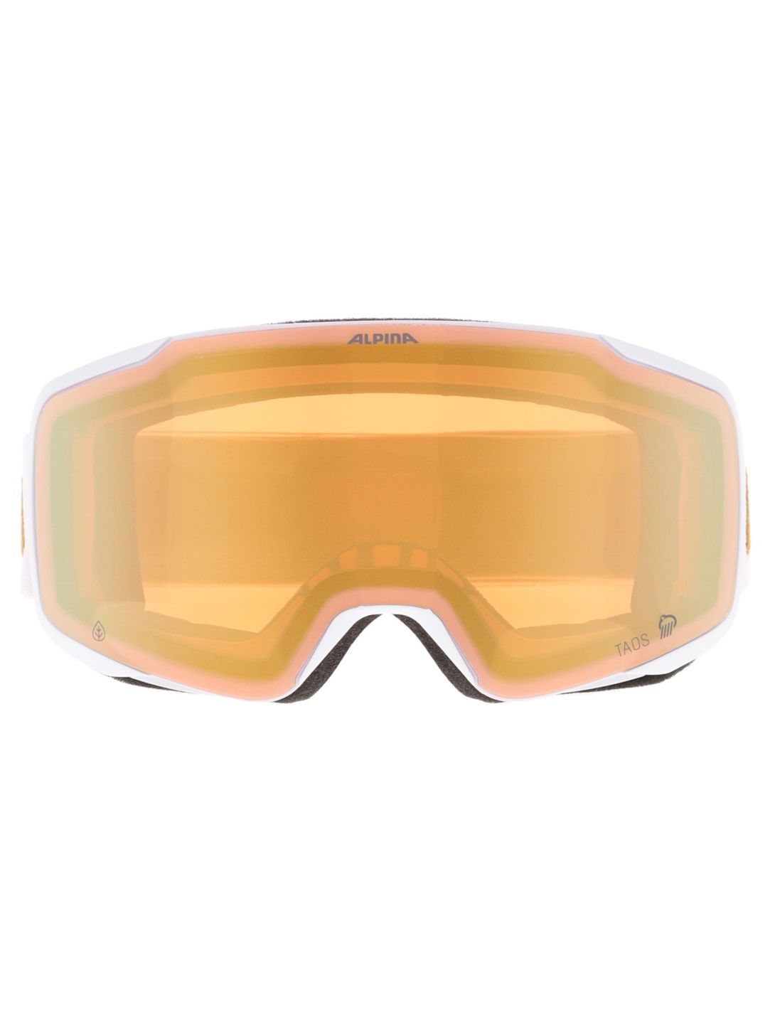 Alpina, Taos Q lunettes de ski unisexe White Gold Matt blanc, Or 