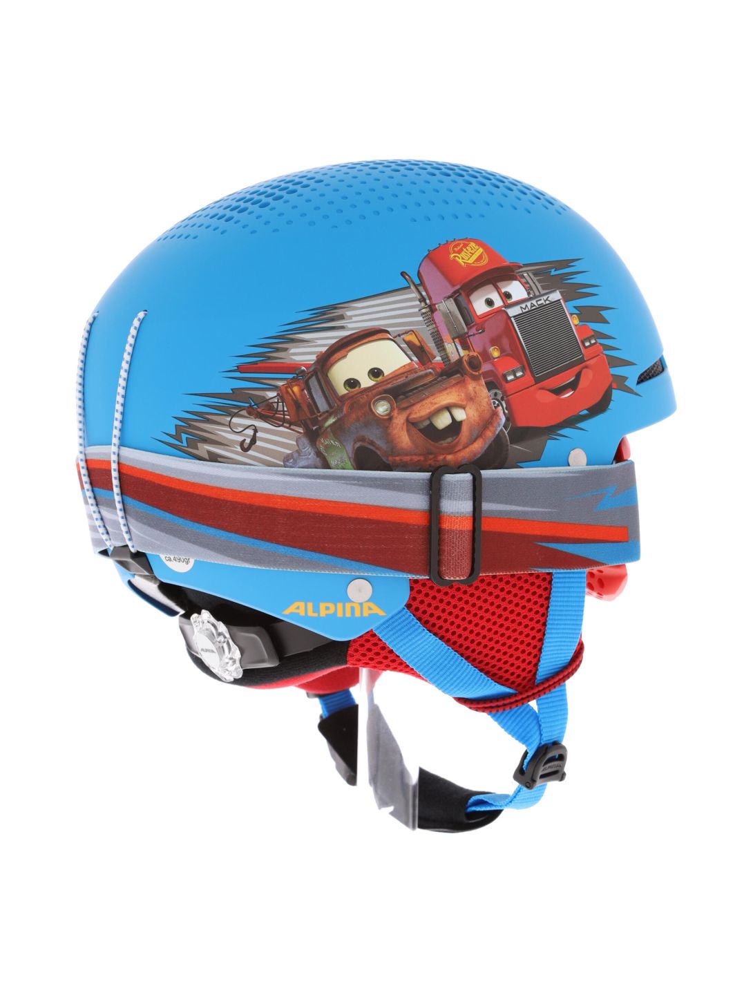 Alpina, Zupo Disney Set casque de ski enfants Cars Matt bleu 