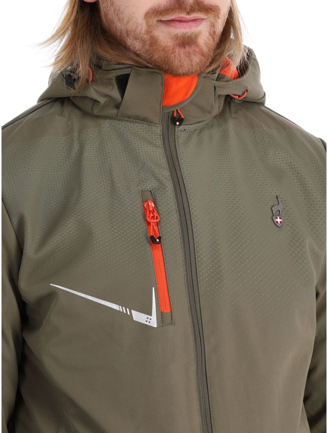 Aulp, Nevim veste de ski softshell hommes Kaki vert 