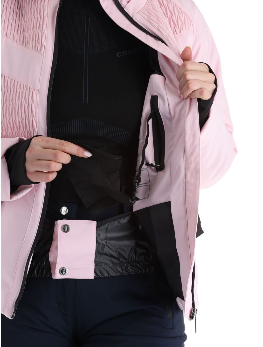 Aulp, Soena veste de ski femmes Powder Pink rose 