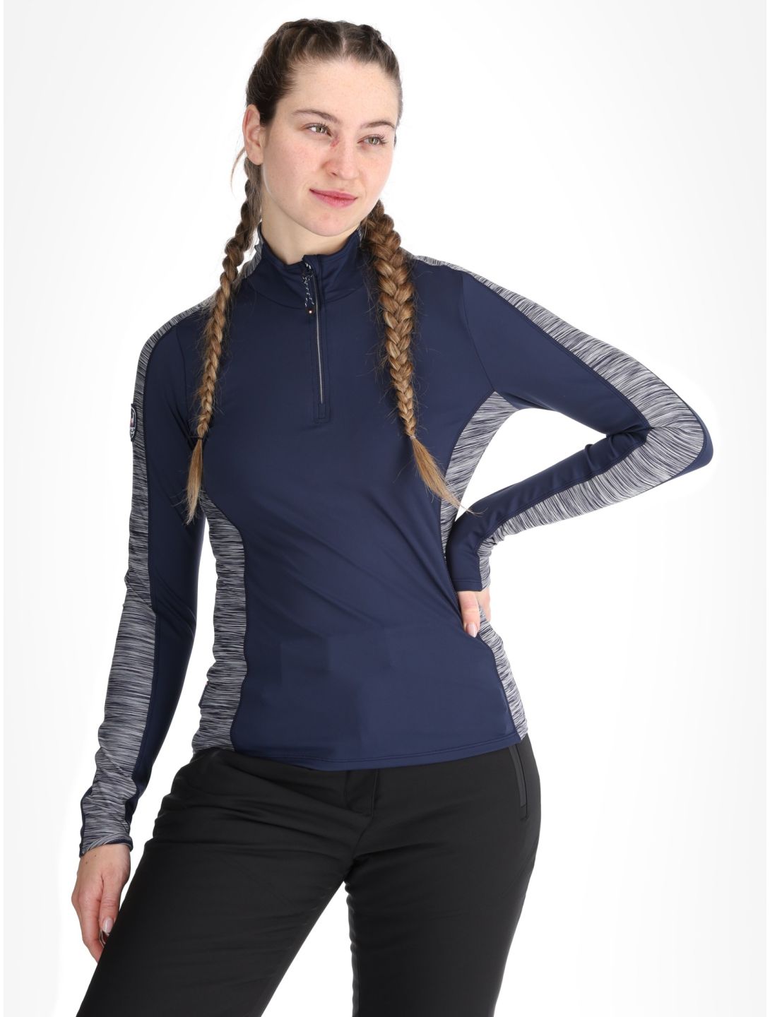 Aulp, Sosso pull de ski femmes Navy bleu 