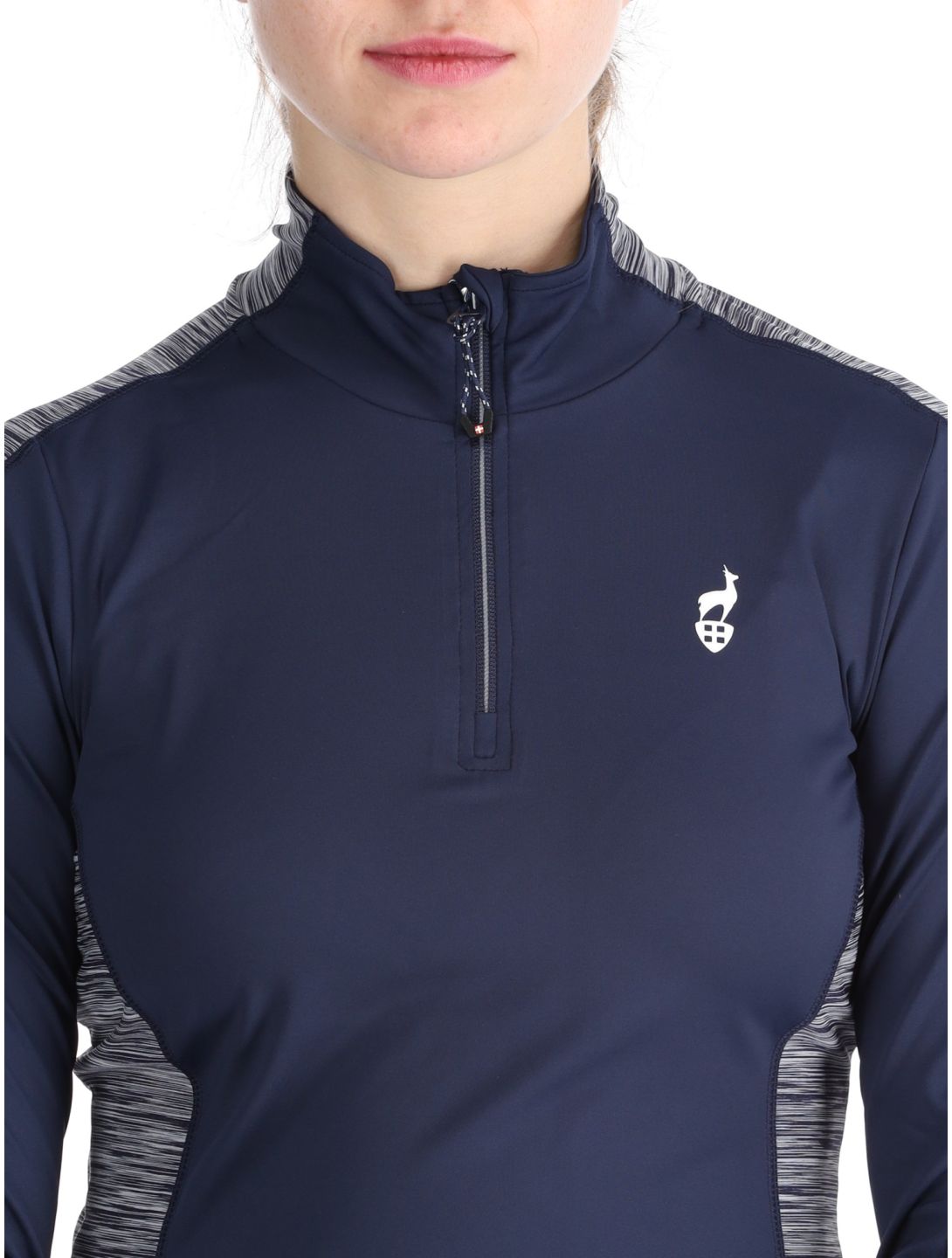 Aulp, Sosso pull de ski femmes Navy bleu 