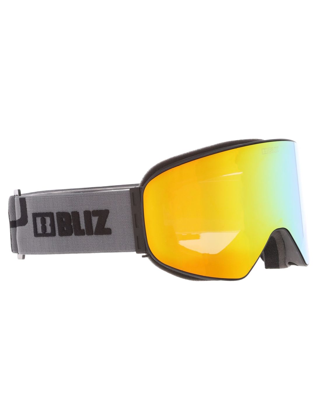 Bliz, Flow lunettes de ski unisexe Matte Black - Brown w Gold Multi noir 