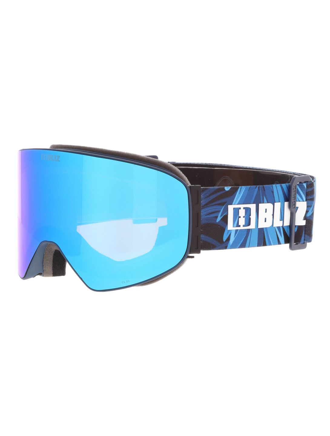 Bliz, Flow lunettes de ski unisexe Matte Blue - Brown w Blue Multi bleu 