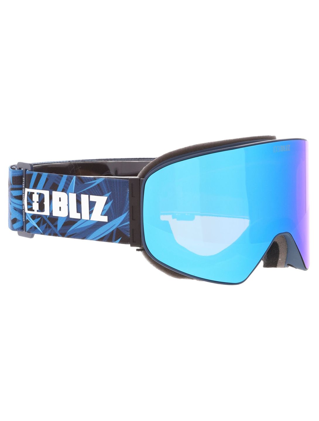 Bliz, Flow lunettes de ski unisexe Matte Blue - Brown w Blue Multi bleu 