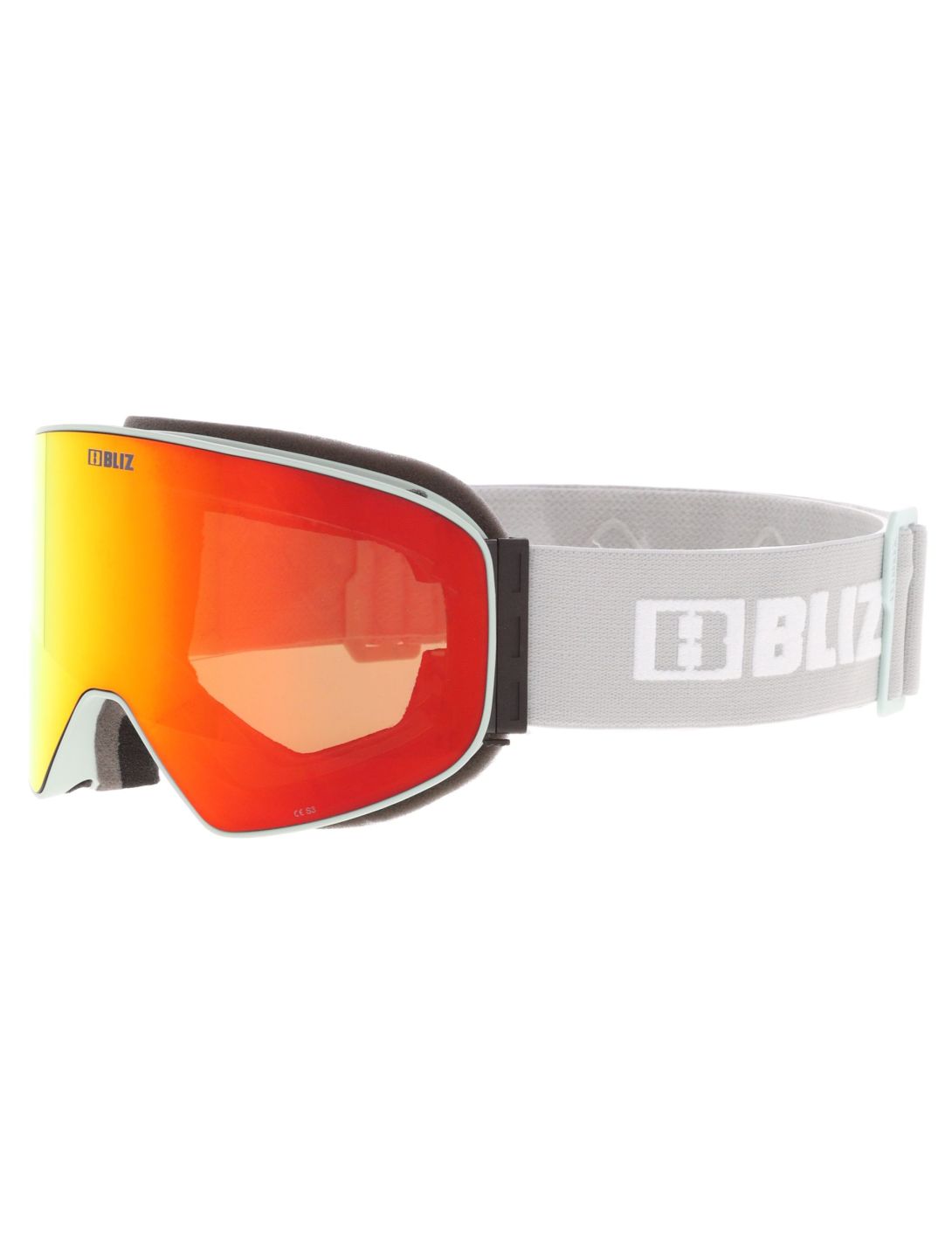 Bliz, Flow lunettes de ski unisexe Matte Light Grey - Brown w Red Multi gris 