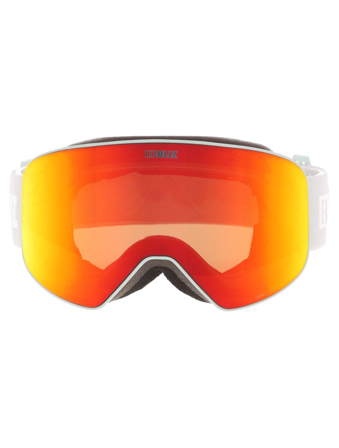 Bliz, Flow lunettes de ski unisexe Matte Light Grey - Brown w Red Multi gris 