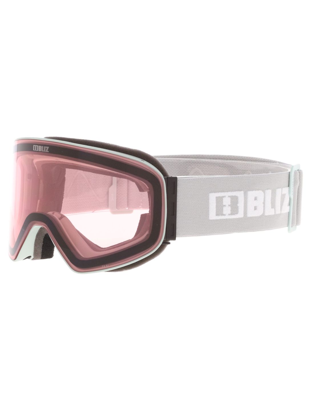 Bliz, Flow lunettes de ski unisexe Matte Light Grey - Brown w Red Multi gris 