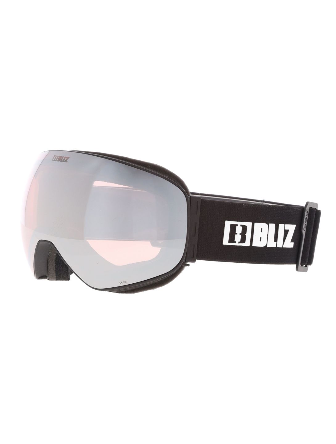 Bliz, Floz lunettes de ski unisexe Matte Black - Pink w Silver Mirror noir 