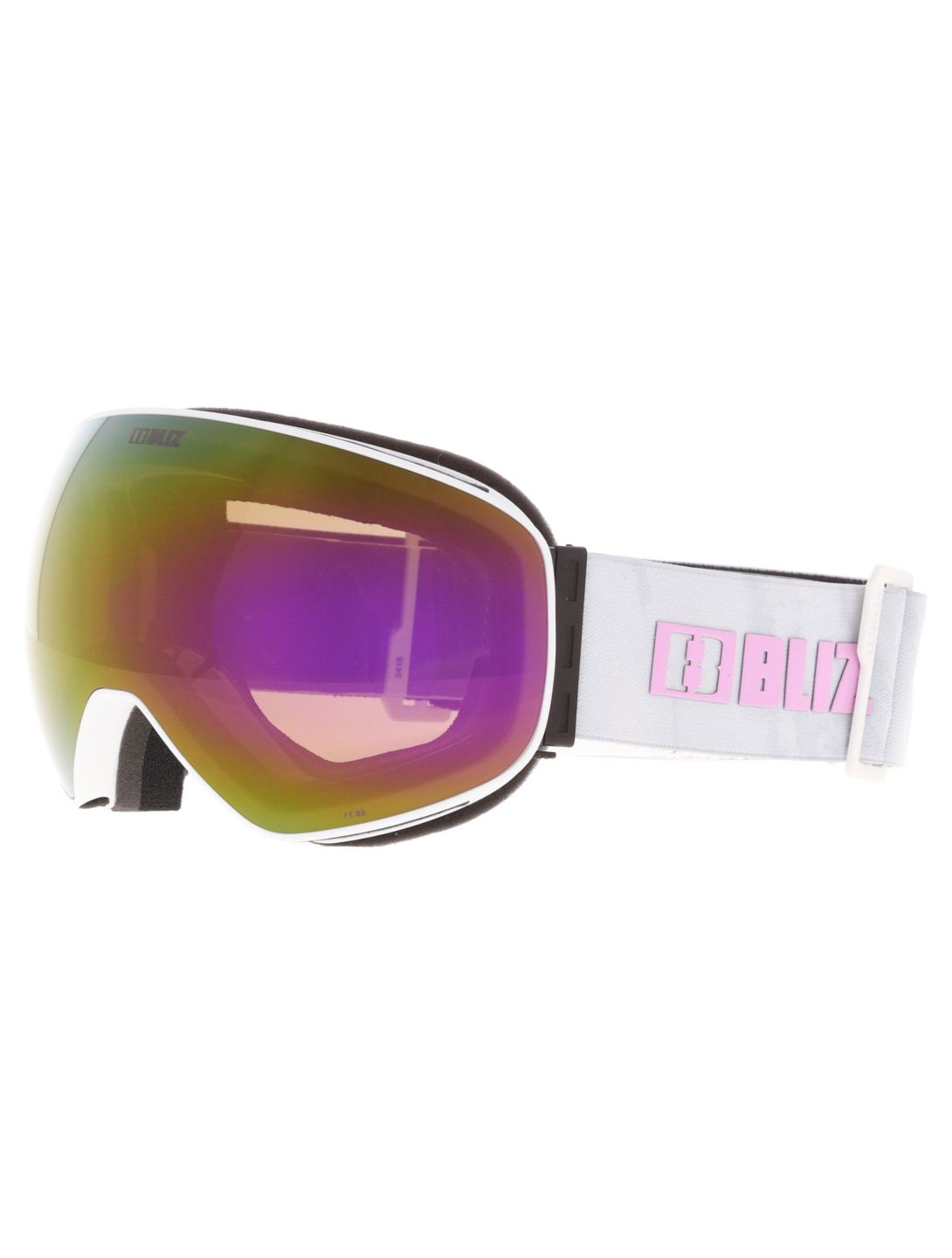 Bliz, Floz lunettes de ski unisexe Matte White - Brown with Pink Multi blanc 