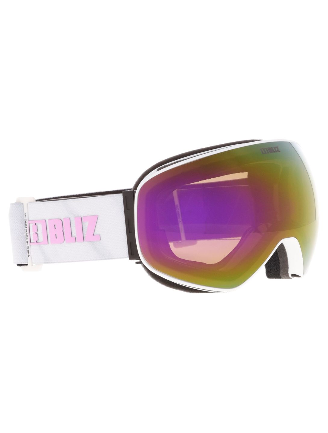 Bliz, Floz lunettes de ski unisexe Matte White - Brown with Pink Multi blanc 