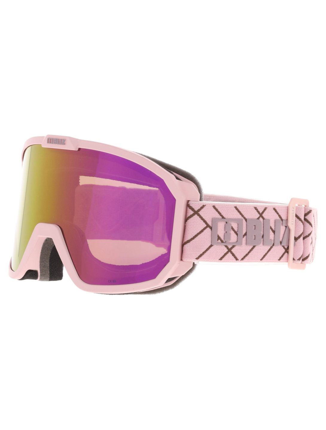 Bliz, Rave lunettes de ski unisexe Matte Pink - Brown with Pink Multi rose 