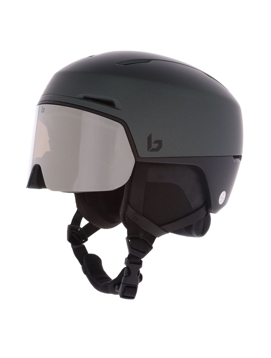 Bollé, X-Fusion Pure casque de ski avec visière unisexe Forest Black Matte - Photochromic noir 