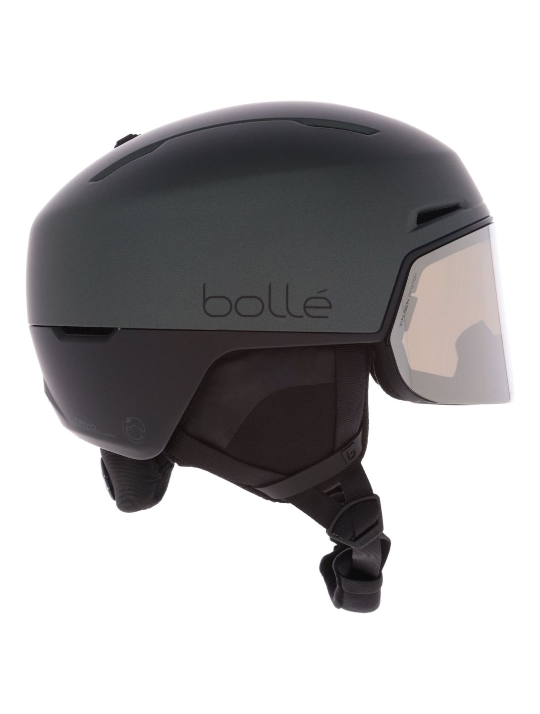 Bollé, X-Fusion Pure casque de ski avec visière unisexe Forest Black Matte - Photochromic noir 