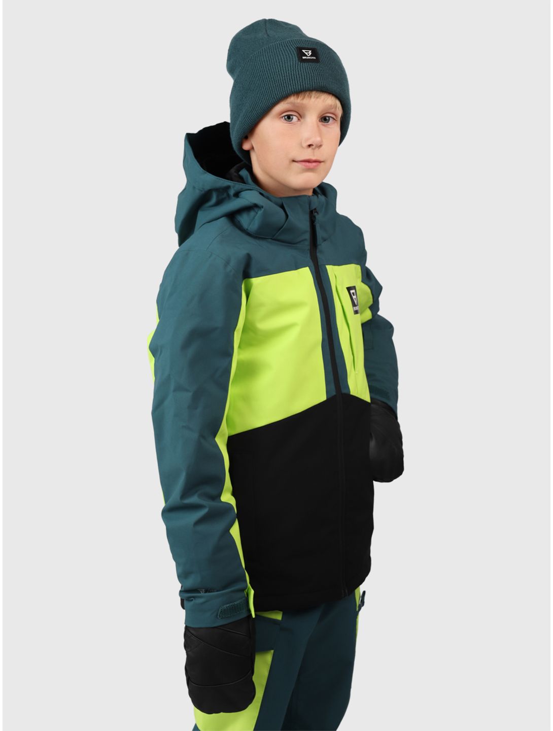 Brunotti, Aratiny veste de ski enfants Fuel Green vert 