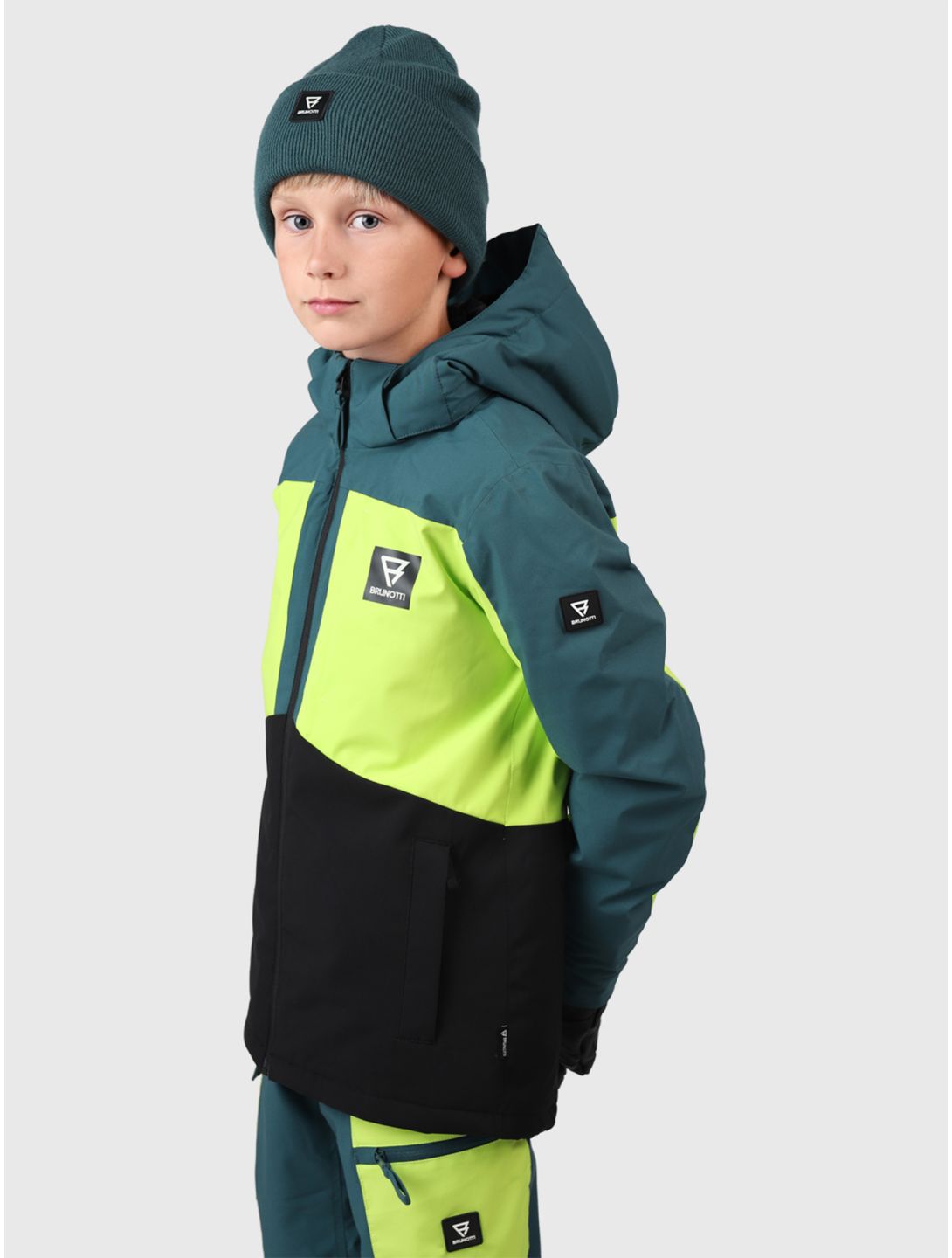 Brunotti, Aratiny veste de ski enfants Fuel Green vert 