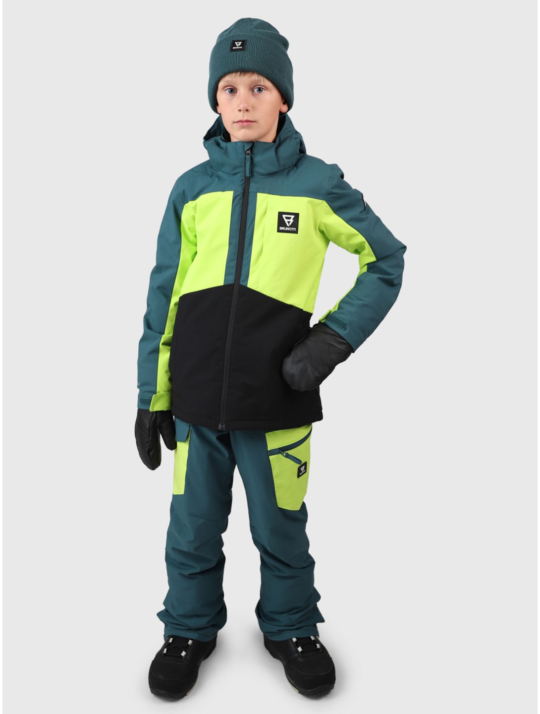 Brunotti, Aratiny veste de ski enfants Fuel Green vert 