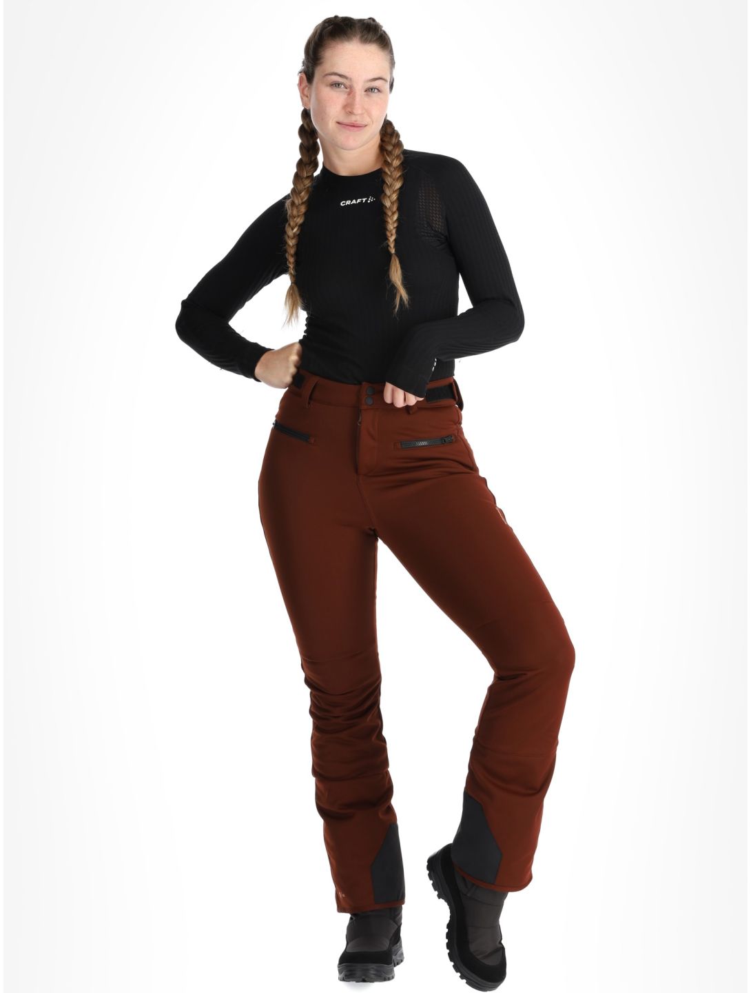 Brunotti, Coldlake pantalon de ski en softshell femmes Port rouge 