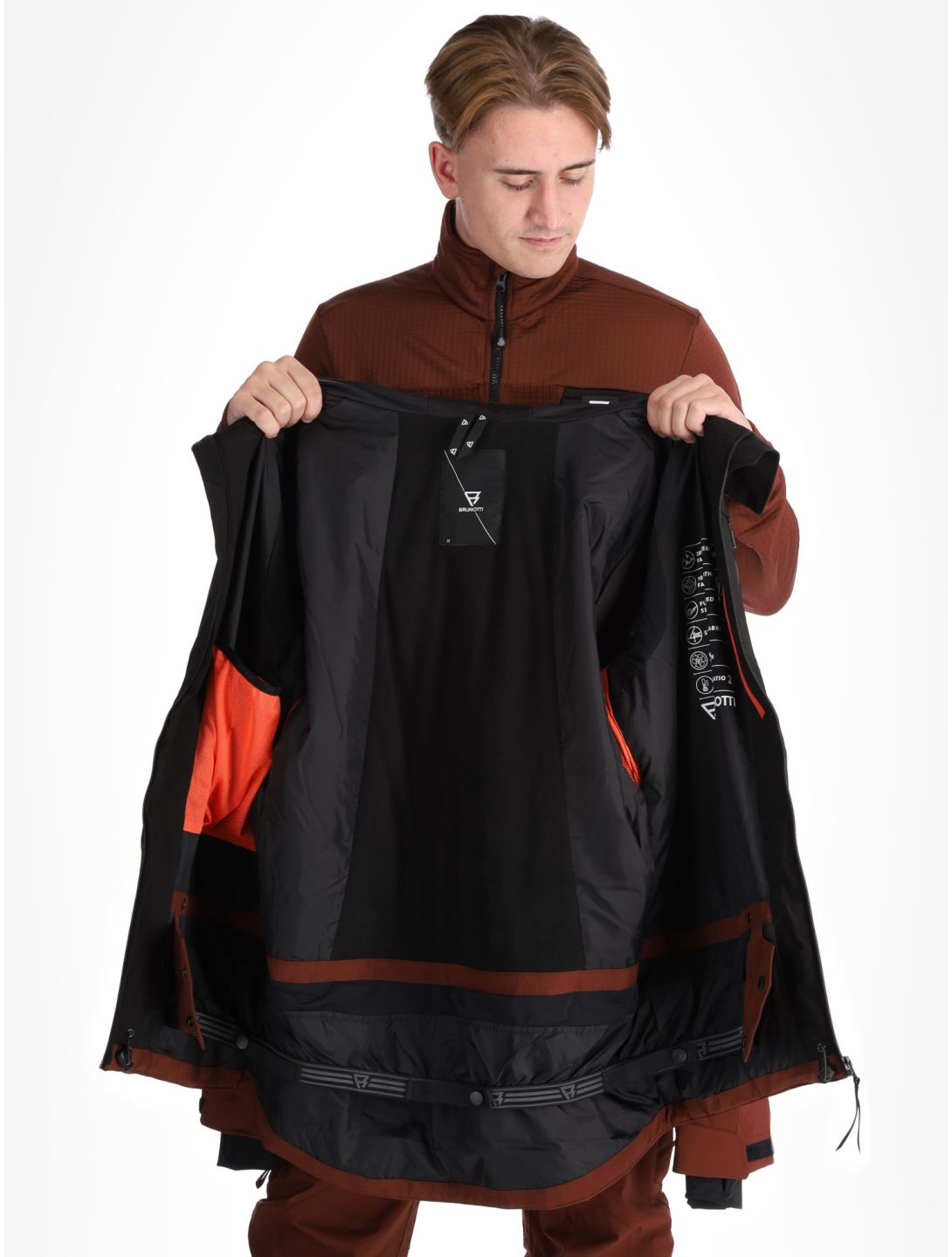 Brunotti, Kense veste de ski hommes Port rouge 