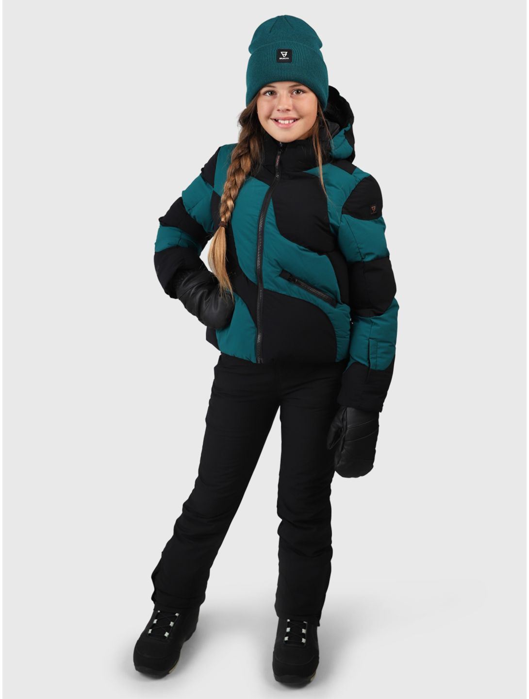 Brunotti, Marbley veste de ski enfants Evergreen vert 