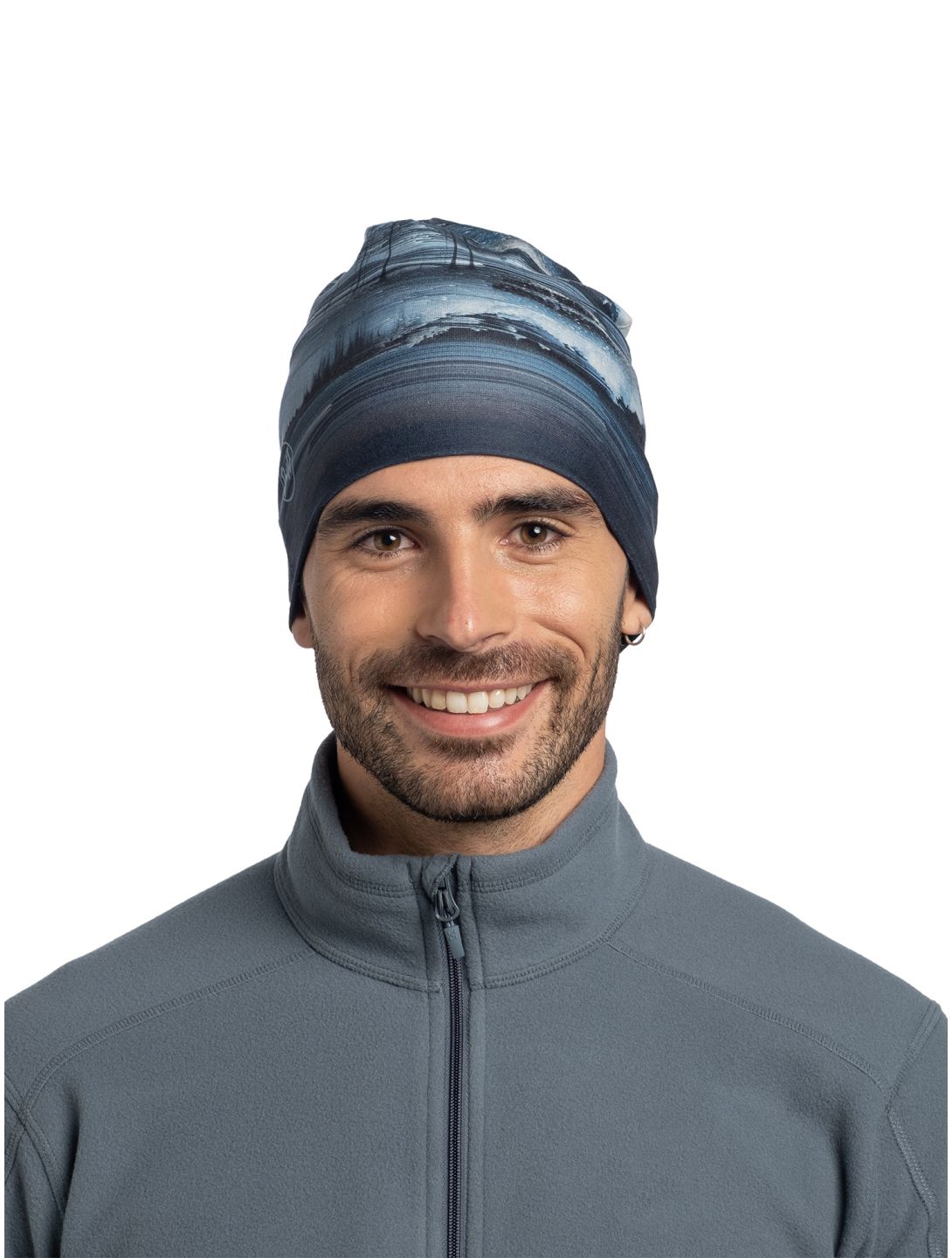 Buff, Polar Reversible bonnet unisexe Oser Blue bleu 