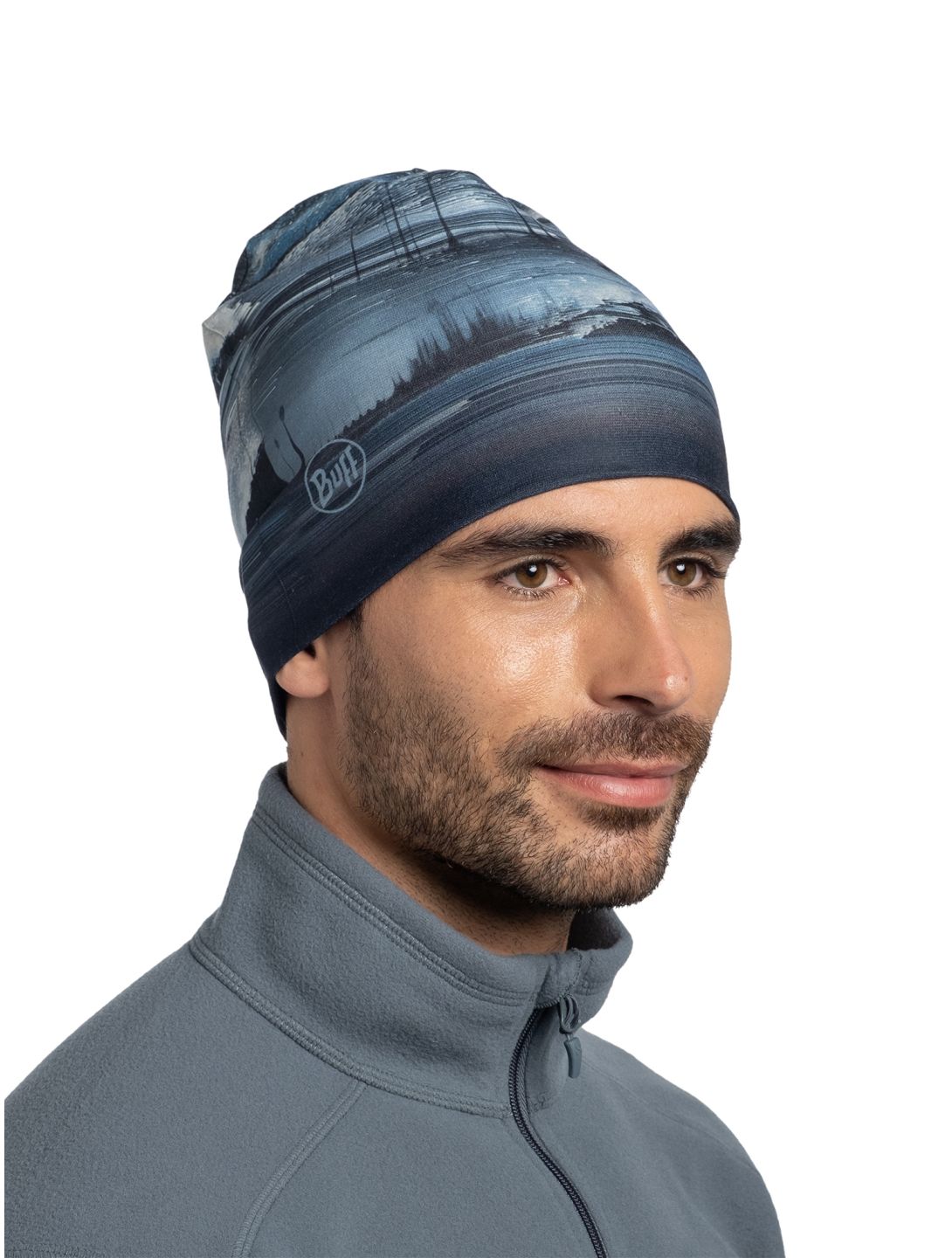 Buff, Polar Reversible bonnet unisexe Oser Blue bleu 