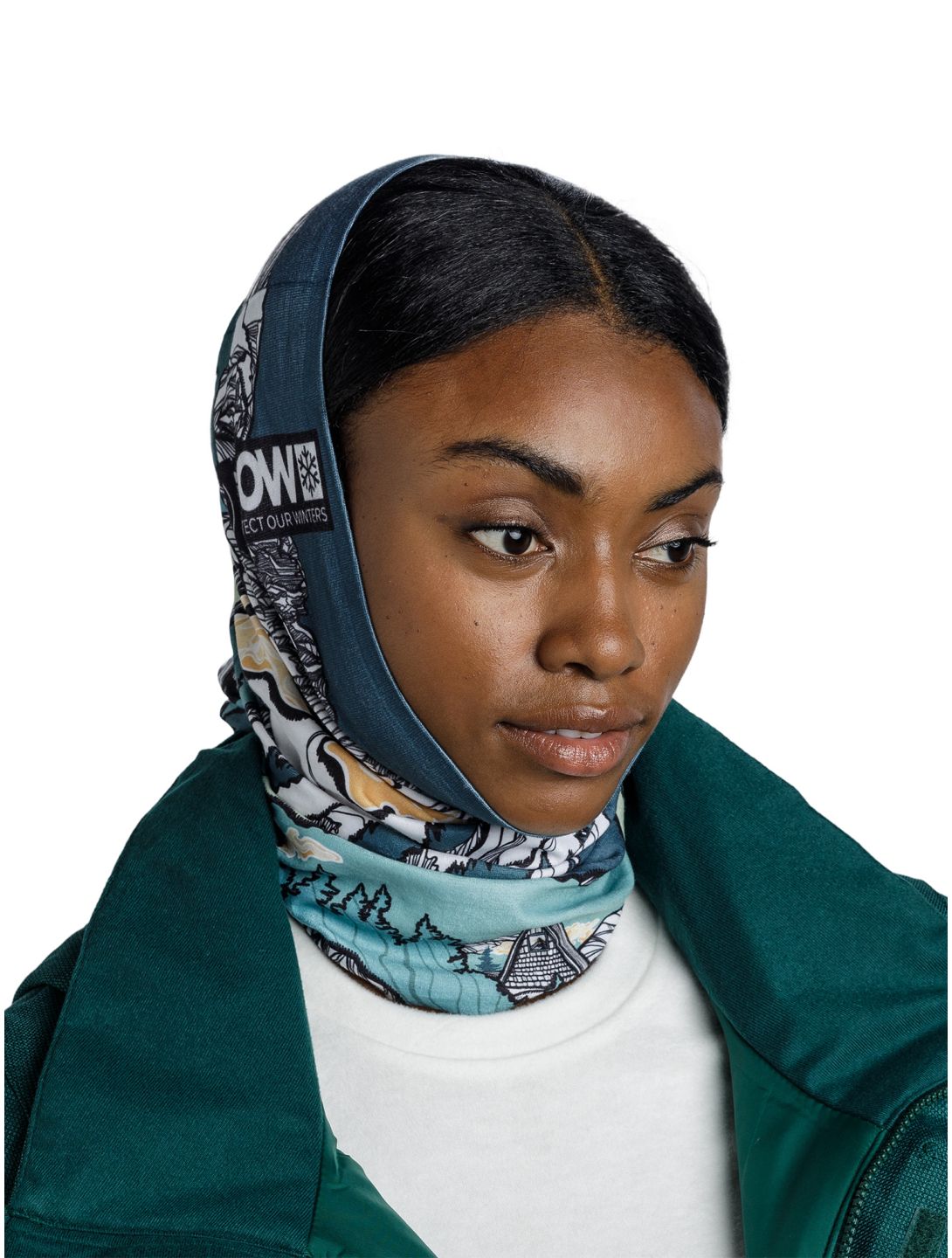 Buff, Thermonet foulard unisexe POW Lixot Green multicolore, vert 