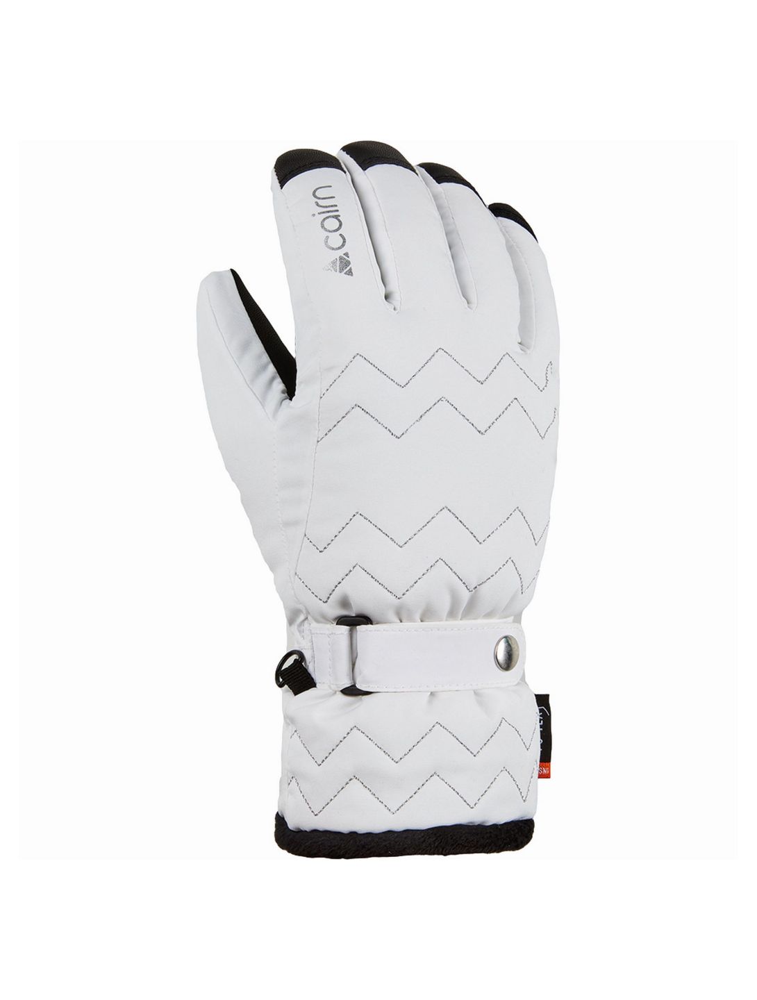 Cairn, Abyss 2 W C-Tex gants de ski femmes zigzag blanc 