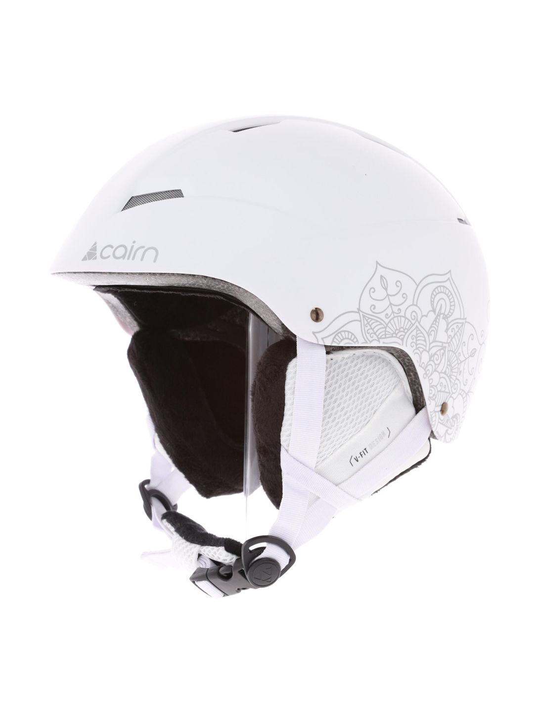 Cairn, Andromed casque de ski unisexe mat mandala blanc 