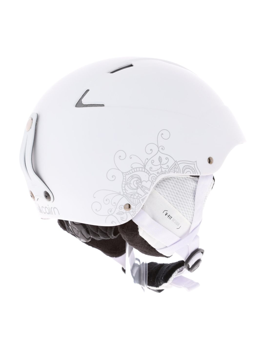 Cairn, Andromed casque de ski unisexe mat mandala blanc 