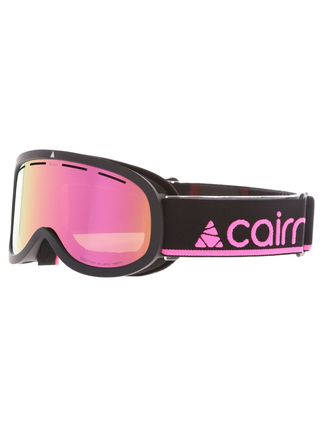 Cairn, Blast lunettes de ski enfants Mat Black Neon Pink noir, rose 