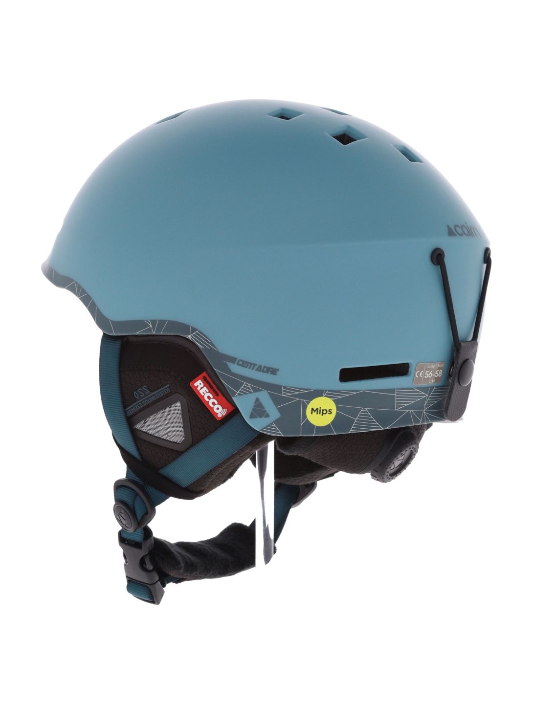 Cairn, Centaure Rescue Mips casque de ski unisexe Mat Eucalyptus bleu 