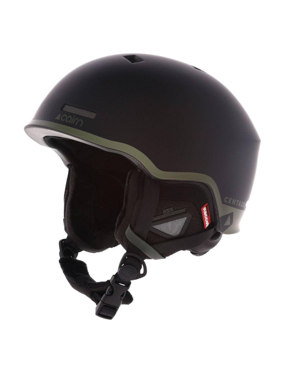 Cairn, Centaure Rescue casque de ski unisexe Mat Black Khaki noir, vert 