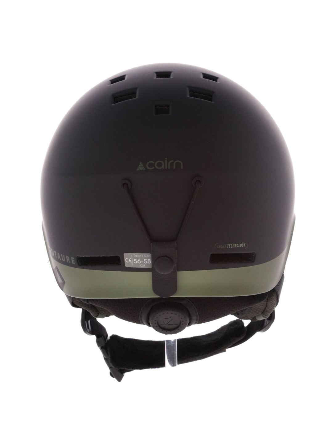 Cairn, Centaure Rescue casque de ski unisexe Mat Black Khaki noir, vert 