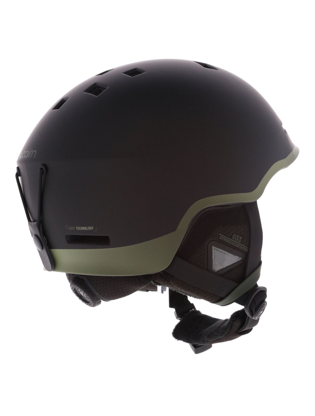 Cairn, Centaure Rescue casque de ski unisexe Mat Black Khaki noir, vert 